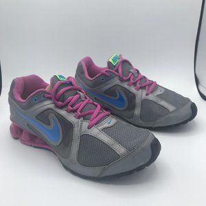 Nike Reax Run 8 Wmns Sz 9 Silver Blue Pink 599562